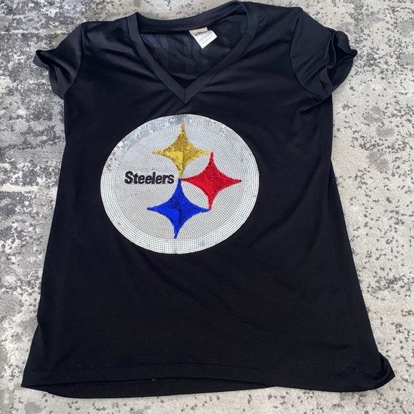 PINK Victoria Secret NFL Steelers Bling Sequin Jersey - Picture 1 of 6